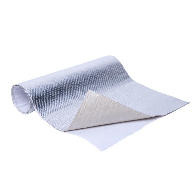 HiwowSport Aluminized Heat Shield Thermal Barrier Adhesive Backed Heat Sleeve (10'' X 24'') - Image 1